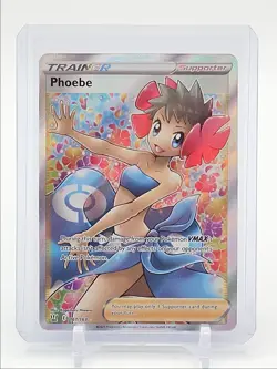 PHOEBE 2021 POKEMON SWSH BATTLE STYLES ULTRA RARE 161/163 Q1048 - Image 1
