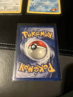 Vintage Pokemon Holo Lot Jungle Fossil Misty's Seadra HP Creased Water Damage - Image 3