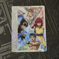 YuGiOh UA Action Points Yusuke Kuwabara Kurama Hiei Card Set Condition - Image 1