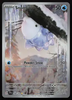 Snom 168/162 Illustration Rare Temporal Forces Pokemon NM - Image 1