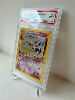 2000 POKEMON GYM HEOES — PSA 9 — SABRINA'S GENGAR – HOLO 1ST EDITION #14 - Image 2