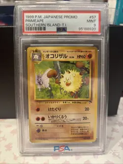 1999 POKEMON JPN PROMO SOUTHERN ISLANDS SOUTHERN ISLAND-T.I. #57 PRIMEAPE PSA 9 - Image 1