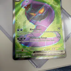 Pokemon Arbok ex Full Art Holo Ultra Rare 185/165 Sv: Scarlet & Violet 151 - Image 3