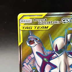 Pokemon TCG Arceus & Dialga & Palkia GX 220/236 Sm-Cosmic Eclipse Full Art Holo - Image 2