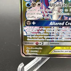 Pokemon TCG Arceus & Dialga & Palkia GX 220/236 Sm-Cosmic Eclipse Full Art Holo - Image 5
