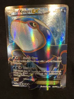 Pokemon TCG Dark Explorers Full Art Holo Ultra Rare Kyogre EX 104/108 - Image 1