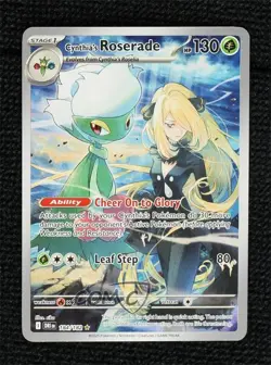 Cynthia's Roserade Illustration Rare Pokemon Destined Rivals (DRI) #184 - Image 1