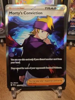 Morty's Conviction - 201/162 - Pokemon Temporal Forces Full Art Trainer Card NM - Image 1