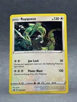 Pokemon - SWSH029 Rayquaza SWSH029 Sword & Shield Black Star Promo Holo NM TCG - Image 1