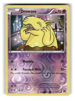 Drowzee 50/122 Common BREAKpoint Pokemon Reverse Holo Lightly Played - Image 1