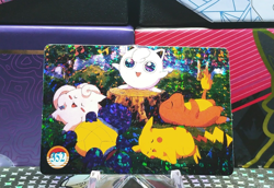 Pokemon Pocket Monsters Vending Prism Holo Vintage Sticker #352 PIKACHU rare - Image 1