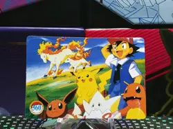 Pokemon Pocket Monsters Vending Prism Holo Vintage Sticker #352 PIKACHU rare - Image 2