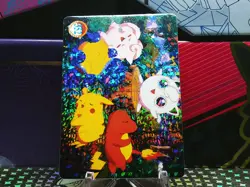 Pokemon Pocket Monsters Vending Prism Holo Vintage Sticker #352 PIKACHU rare - Image 3
