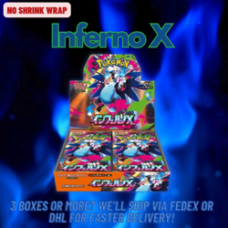 Pokemon Card Mega Inferno X Booster Box Japanese NO SHRINK WRAP PSL Art rare - Image 2