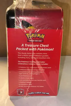 POKEMON TCG CELEBRATIONS 25TH ANNIVERSARY COLLECTOR'S TREASURE CHEST LUNCH BOX - Image 2