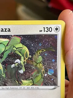 POKEMON RAYQUAZA SWSH029 BLACK PROMO STAR COSMOS HOLOFOIL WITH SWIRL NM CARD - Image 3