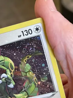 POKEMON RAYQUAZA SWSH029 BLACK PROMO STAR COSMOS HOLOFOIL WITH SWIRL NM CARD - Image 4