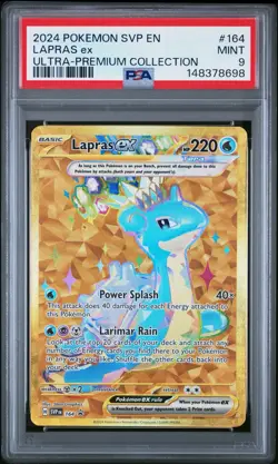 2024 Pokemon Lapras EX #164 SVP Black Star Promo Mint PSA 9 - Image 1