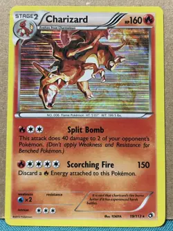 2013 Pokemon TCG Legendary Treasures Charizard Holographic 19/113 - Image 1