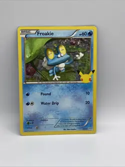 Pokemon Card Froakie 22/25 McDonalds 25th Anniversary Promo Holo - Image 1