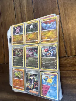 Massive Pokemon Binder Sleeve Lot mid Era Bangers TCG Card Collection Holo Foils - Image 1