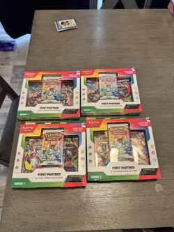 Pokemon TCG: First Partner Illustration Collection: Series 1 Lot Of 4 In Hand - Image 3