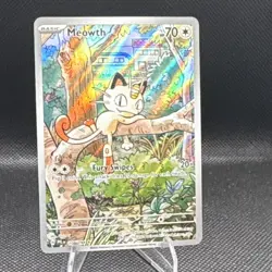Pokemon Meowth 106/094 Illustration Rare Holo Me02: Phantasmal Flames Card - Image 1