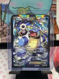 Blastoise EX XY122 Black Star Promo Full Art Holo Rare 2016 Pokemon Card - Image 1