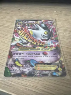 Pokemon Mega M Gengar EX XY166 Full Art Black Star Promo - Image 3