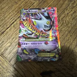 2016 Pokemon Black Star Promo Collector Chest #XY166 M Gengar EX hp - Image 1