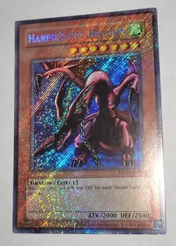 Yugioh! TCG Harpie's Pet Dragon RP02-EN093 Secret Rare Platinum Foil Bleed - Image 1