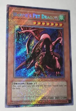 Yugioh! TCG Harpie's Pet Dragon RP02-EN093 Secret Rare Platinum Foil Bleed - Image 2