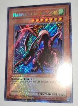 Yugioh! TCG Harpie's Pet Dragon RP02-EN093 Secret Rare Platinum Foil Bleed - Image 3