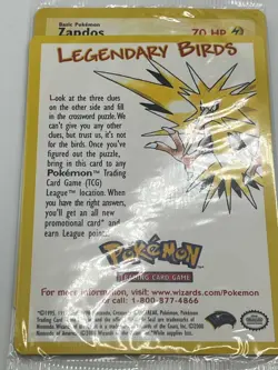 Zapdos #23 Black Star Movie WotC Promo Legendary Bird Pokemon TCG Card - Image 4