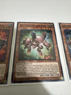 Yugioh: Alpha Beta Gamma The Electromagnet Warrior SDMY 1-4 1st NM - Image 3