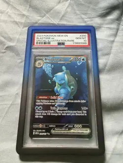 Pokemon Blastoise ex Scarlet & Violet 151 Illustration Rare Holo PSA 10 - Image 1
