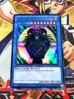 Magician of Black Chaos ygld-enc01 1st Edition (VLP) Ultra Rare Yu-Gi-Oh! - Image 1