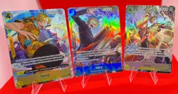 One Piece Card Sanji Holo Full Alternate Art EN Lot EB04-052 OP15-047 ST29-004 - Image 1