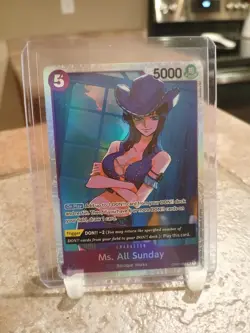 One Piece TCG Ms. All Sunday SR OP04-064 Super Rare Foil English (Nico Robin) - Image 1