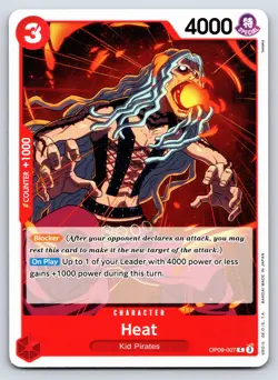 One Piece - OP09-007 - Heat - C - US Seller - Image 1