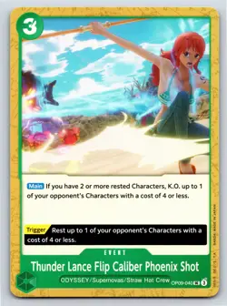 One Piece - OP09-040 - Thunder Lance Flip Caliber Phoenix Shot - UC - US Seller - Image 1