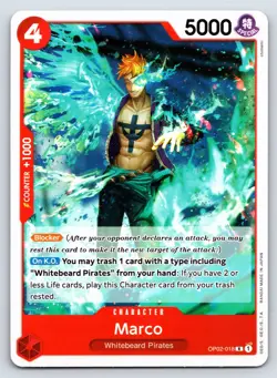 One Piece - OP02-018 Marco - R - US Seller - Image 1