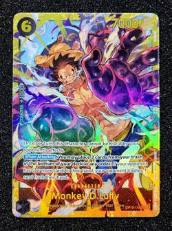 One Piece Monkey.D.Luffy Secret Rare SEC OP10-118 Royal Blood English - Image 1