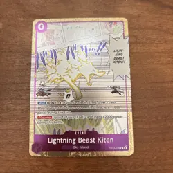 One Piece Lightning Beast Kiten OP15-076 UC Dash Pack Promo NM - Image 1