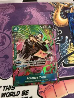 One Piece OP15 Roronoa Zoro OP13-037 TR Foil - (Treasure Rare) English - Image 1