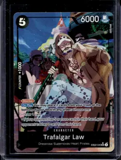 2025 One Piece Anime 25th Collection Trafalgar Law Super Rare #EB02-045 - Image 1