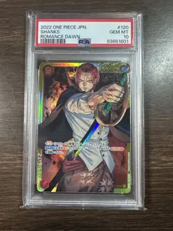 Shanks 2022 One Piece JAPANESE Romance Dawn - SEC - #120 - PSA 10 - Image 1