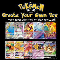 Pokemon Mystery CREATE YOUR OWN BOX! Japanese SHINY HOLO EX SUPER SECRET RARE - Image 1