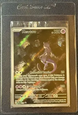 Pokemon 151 Mewtwo 052 Scarlet & Violet UPC Black Star Promo Holo Card *SEALED* - Image 1