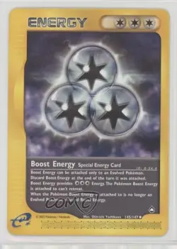 Boost Energy Pokemon e-Card Series Aquapolis #145 2002 - Image 1